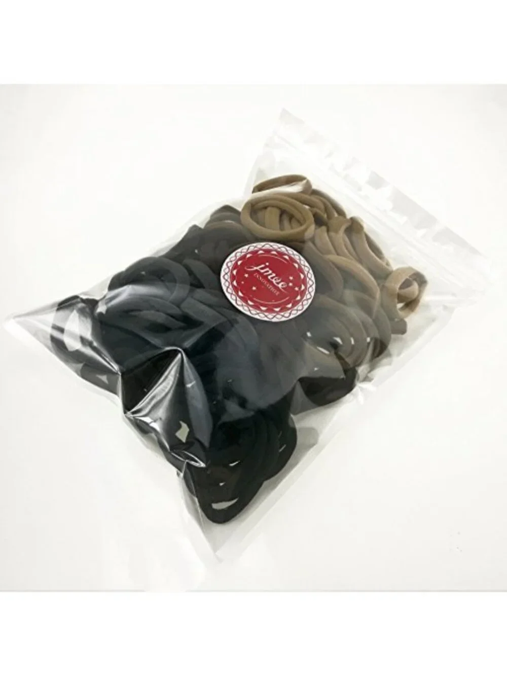 Seamless Hair Ties for Thick Hair - 100PCS Cotton Ponytail Holders & Scrunchies